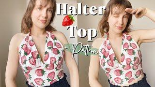 Diy Halter Top  sewing tutorial and free pattern