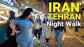 Tehran City NightLife  Night Walk In Luxury Neighborhood  IRAN ایران