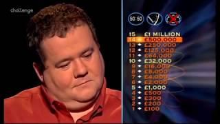 Who wants to be a Millionaire UK version All winners