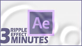 Advance water ripple effect in after effects - Logo and text animation in after effects