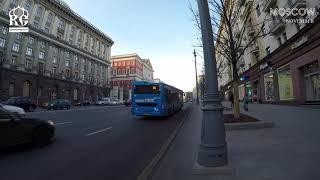 Moscow. Walking on Tverskaya Street 4K