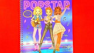 Hình dán thay trang phục  POPSTAR TOP MODEL  hình dán búp bê dán hình thiết kế thời trang PART 1-12