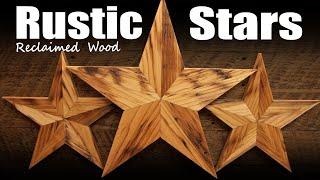 Wooden Stars - Reclaimed Wood with Spline Joints