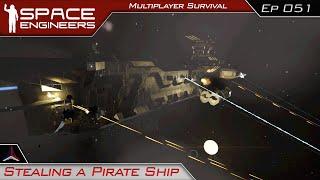 Space Engineers Modded Survival Multiplayer  Stealing a Pirate Ship  #051