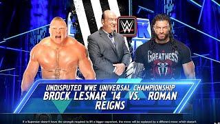 Brock Lesnar vs. Roman Reigns  Paul Heyman SPECIAL GUEST REFEREE  WWE 2K24