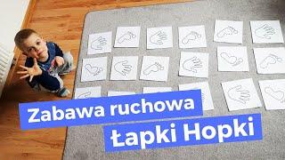 Zabawa ruchowa w domu - łapki hopki