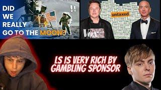 Caedrel ADHD Reacts to random stuff How rich avoid paying taxes did we land the moon