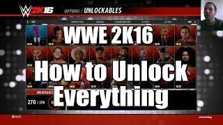 WWE 2K16 - How To Unlock Everything Tutorial