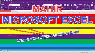 Cara Membuat Teks Terbalik  Mencerminkan Teks  Mirror di Excel 