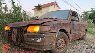 Full Restoration Old Car  Restore and Build Wood Car