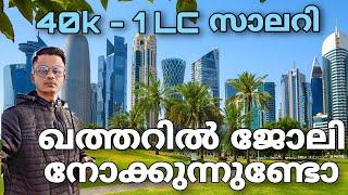 ഖത്തറിൽ വരുന്നോ How to find a job in Qatar40k to 1lc സാലറി