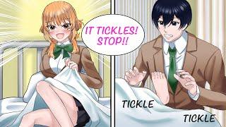 【Manga】I Thought It Was My Fiends Foot And Tickled It But It Was A Yankee Girls Foot.