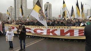 Националисты прошли по Москве Русским маршем