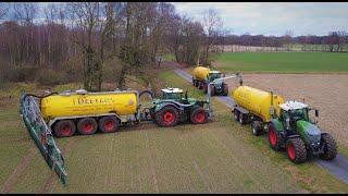 Gülleausbringung 2022 mit einem Fendt 1050 und einem Wienhoff Fass im südlichen Emsland