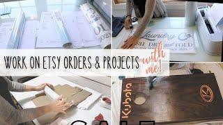 Work on Etsy Orders with me And Testing Products on Laser Cutter