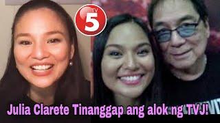 Julia Clarete NAPAIYAK sa ALOK ng TVJ sa kanya Vic Sotto Tito Sotto Joey De Leon EAT BULAGA TV5