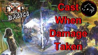 Path Of Exile Basics Quick Tip - Cast When Damage Taken - Beginner Guide To CWDT