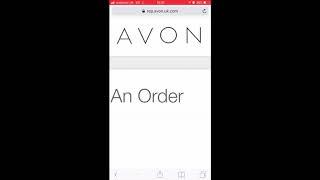 How to place an Order on the PhoneTablet app as an Avon Uk Representative