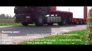 TSR Special Trailers 6-axle extendible semi-lowloader impression