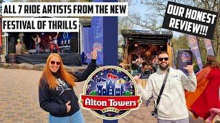 Alton Towers *NEW* Festival Of Thrills - Showing All 7 Of The Ride Music Acts & Our Honest Opinion