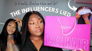 Is This What The Influencers Get?  ISEE HAIR GLUELESS PRE BLEACHED HAIR FOR BEGINNERS