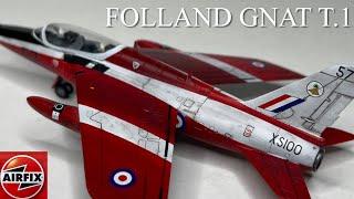 Airfix 172 Folland GNAT T.1 Scale Model Aircraft kit full build.