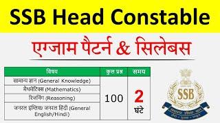 SSB Head Constable Ministerial Syllabus 2023  SSB Head Constable Syllabus 2023