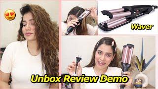 AMAZON Vega Hair Waver  Unboxing Review Demo  Tried HAIR WAVER for FIRST Time Sejal