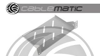 Bandeja fija frontal rack 10 TENRack 1U F150 blanco - distribuido por CABLEMATIC ®