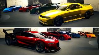 GTA Online 60 CUSTOM CARS - 60 Car Office Garage Tour