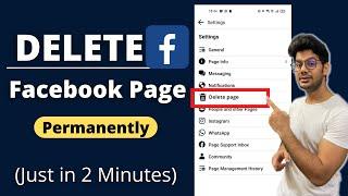 Facebook Page Kaise Delete Kare  How To Delete Facebook Page Permanently Easiest Way