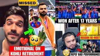 INDIA WON Snax Emotional on Kohli Retirement Sid Reply Soul Bad performance