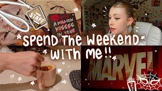 VLOG SPEND THE WEEKEND WITH ME ⭐️ grwm work night routines + going to the movies w friends