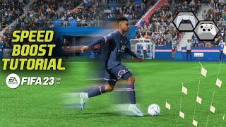 FIFA 23 SPEED BOOST TUTORIAL - HOW TO RUN FASTER IN FIFA 23