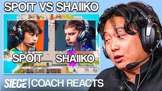 Former Siege Coach Reacts to Shaiiko vs Spoit GREATEST 1v1 EVER?