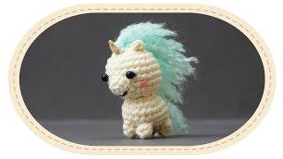 Вязаный единорог амигуруми. Crochet unicorn amigurumi.