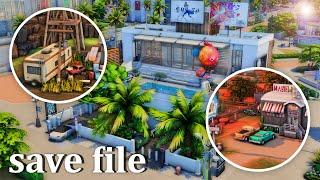 youll find the coolest builds backstories & details in this sims 4 save file 