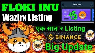 Floki inu coin wazirx Listing   Floki inu coin news today  Floki $1.