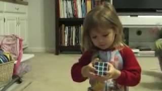 How a 3 year old Learns to SOLVE a Rubiks Cube  Practice OLLs  Emily Gittemeier