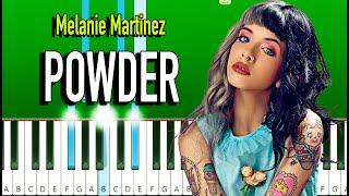 Melanie Martinez - POWDER Piano Tutorial EASY
