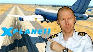 Real 747 Pilot Plays Xplane 11  Flight Simulator