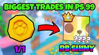 BIGGEST TRADES IN PS99 HISTORY PET SIMULATOR 99 RAINBOW SHINY HUGE TITANIC + SECRET COIN PET.