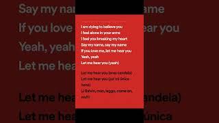 David Guetta Bebe Rexha & J Balvin - Say My Name lyrics spotify version