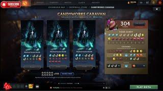 140 REROLLS - DOTA 2 Candyworks Caravan