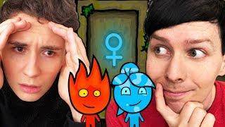 NO MORE LADYDOOR - Dan and Phil play Fireboy and Watergirl #2