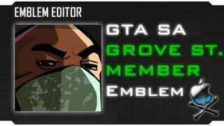 Black Ops 2 - Grove Street Member Emblem Tutorial