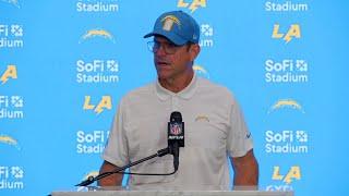 Jim Harbaugh Postgame Press Conference vs Chiefs  LA Chargers