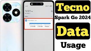 How to show data usage on Tecno Spark Go 2024  Tecno Spark Go 2024 me data usage kaise show kare