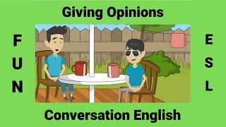 Giving Opinions  English Conversations  Adjectives to give your opinion in English