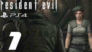 Resident Evil HD Remaster PS4 - Jill Walkthrough Part 1 - Barry Burton & Jill Valentine